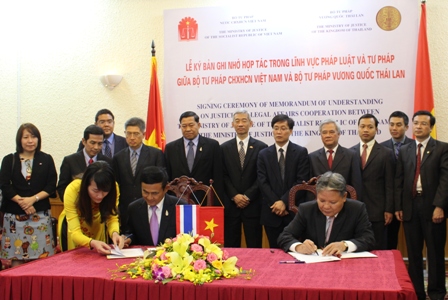Việt Nam - Thái Lan tăng cường hợp tác trong lĩnh vực pháp luật và tư pháp